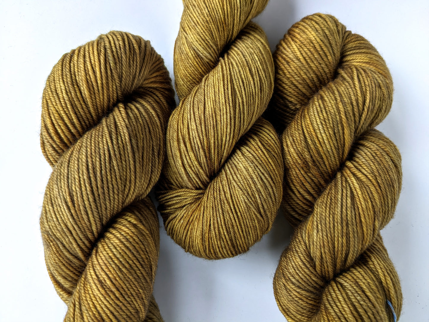 Colonel Mustard Yarn skeins in rich mustard yellow shades